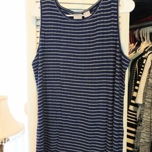 Chico's Soft Blue & Grey Top